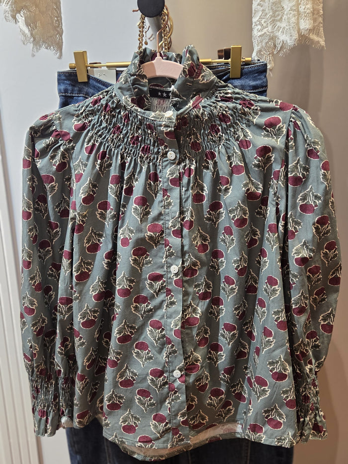 Camisa FLORAL Smock