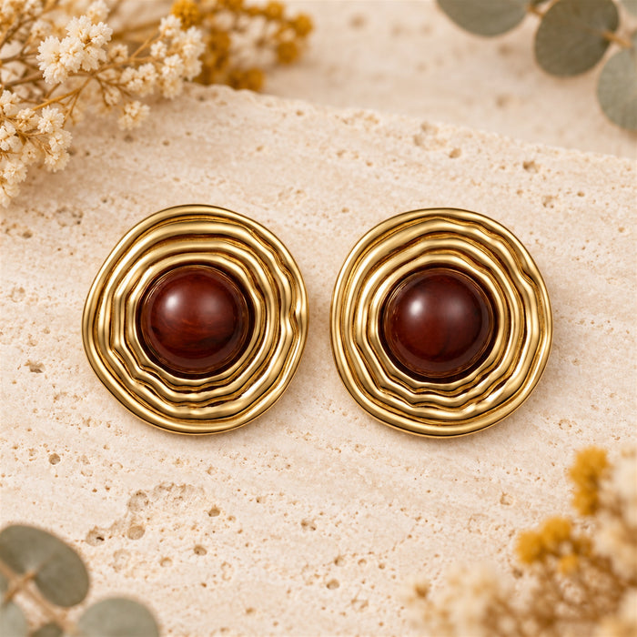 Pendientes Vintage Burdeos