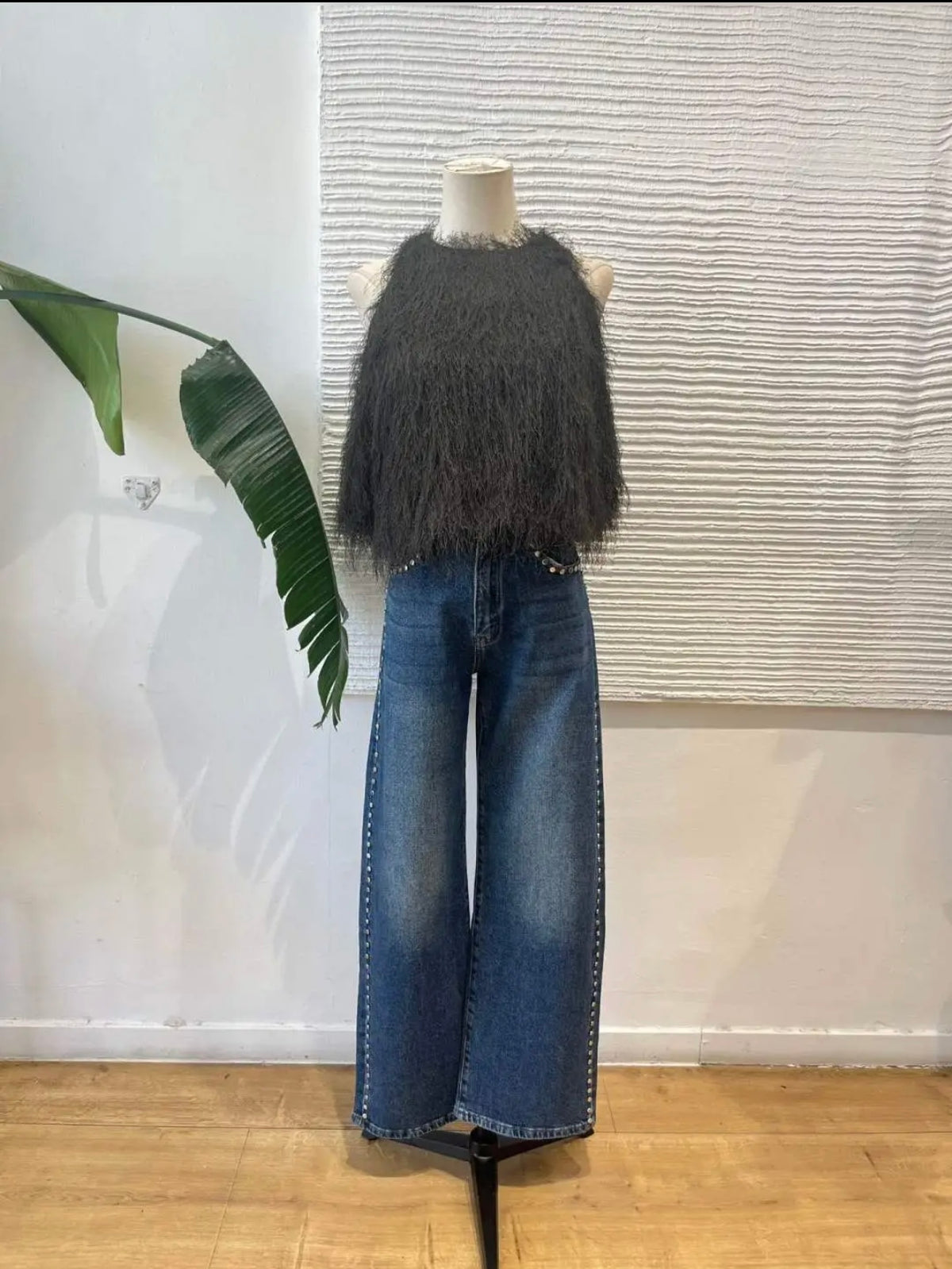 Jeans Ámbar de Kartana, detalle de acabado