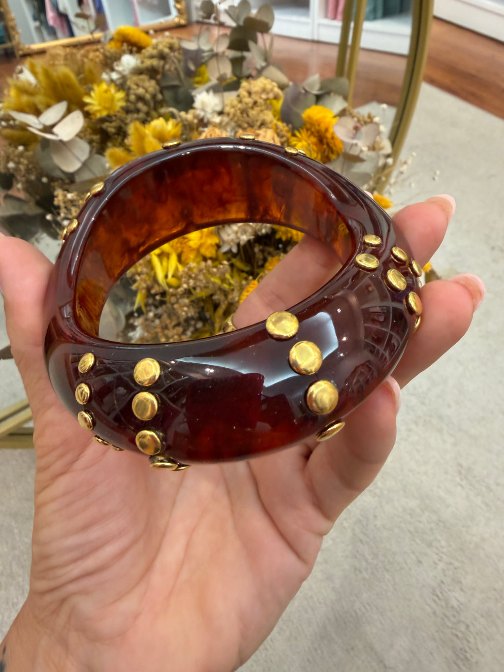 Brazalete Ámbar Dorado