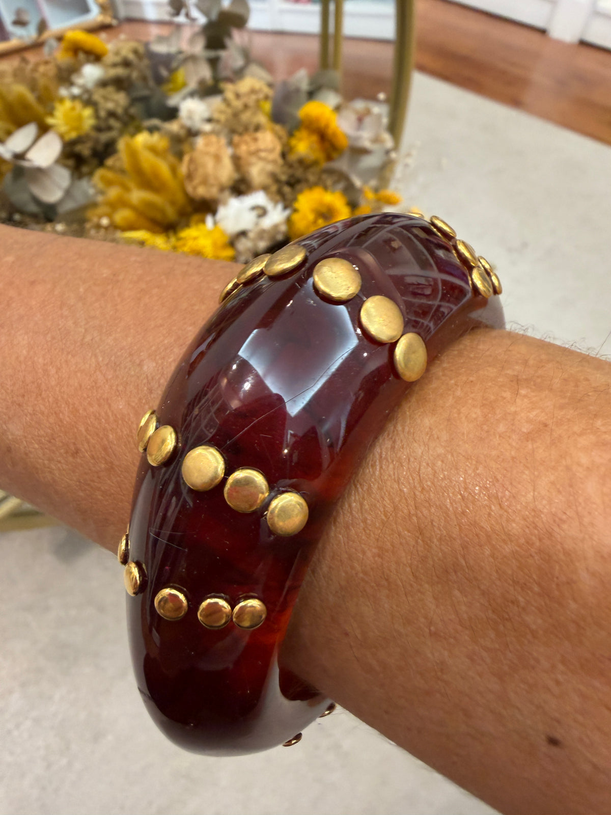 Brazalete Ámbar Dorado