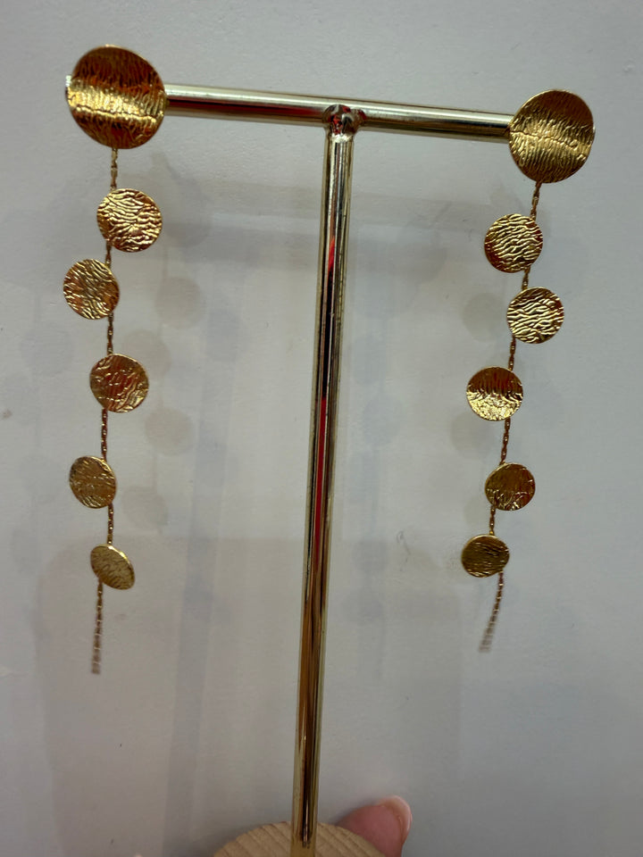 Pendientes Cascada Golden Drops