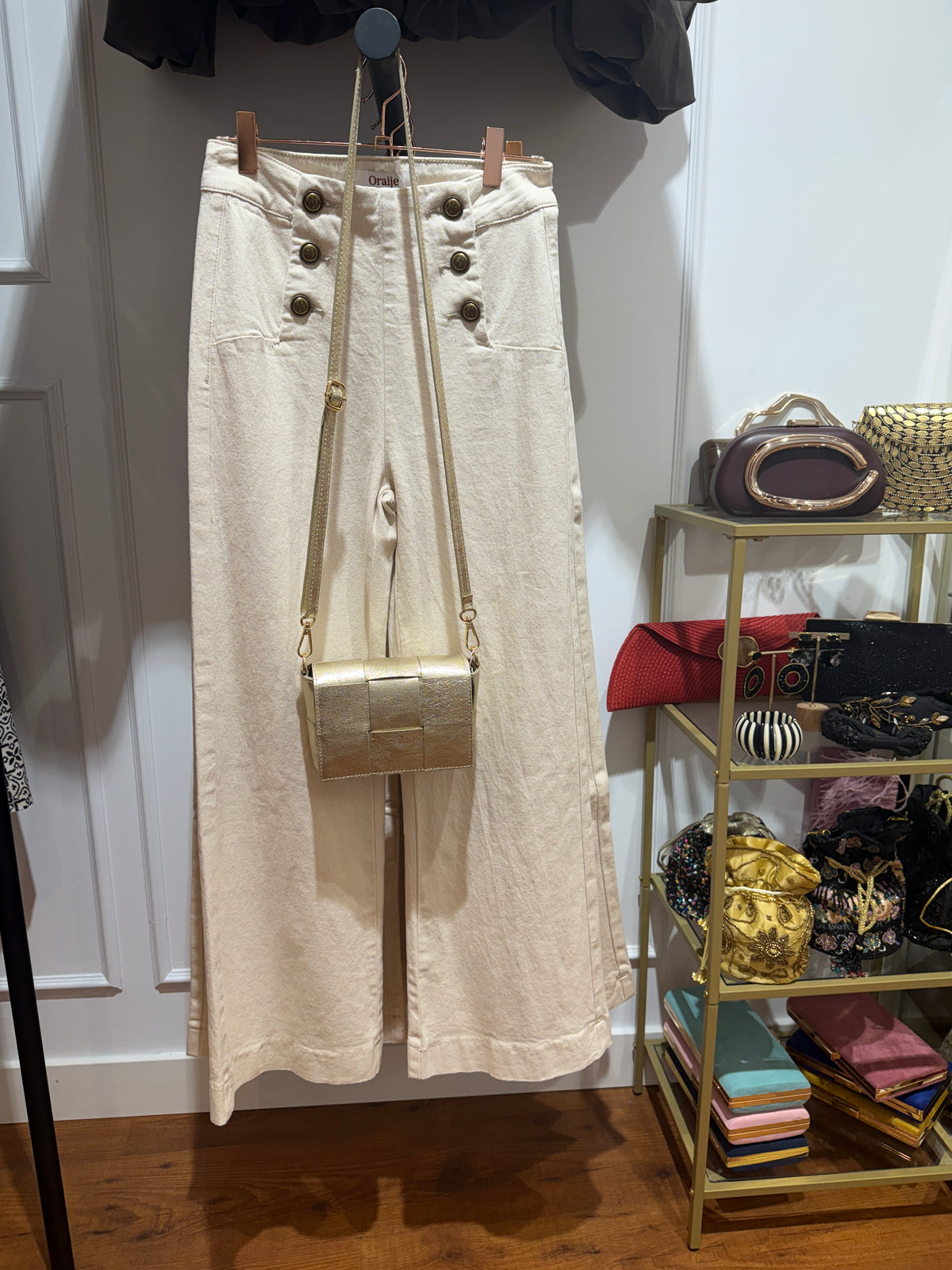 Pantalón Palazzo Marfil Oralie