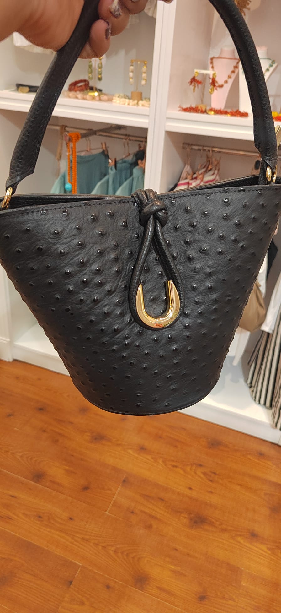 Bolso Ónix de Kartana, detalle