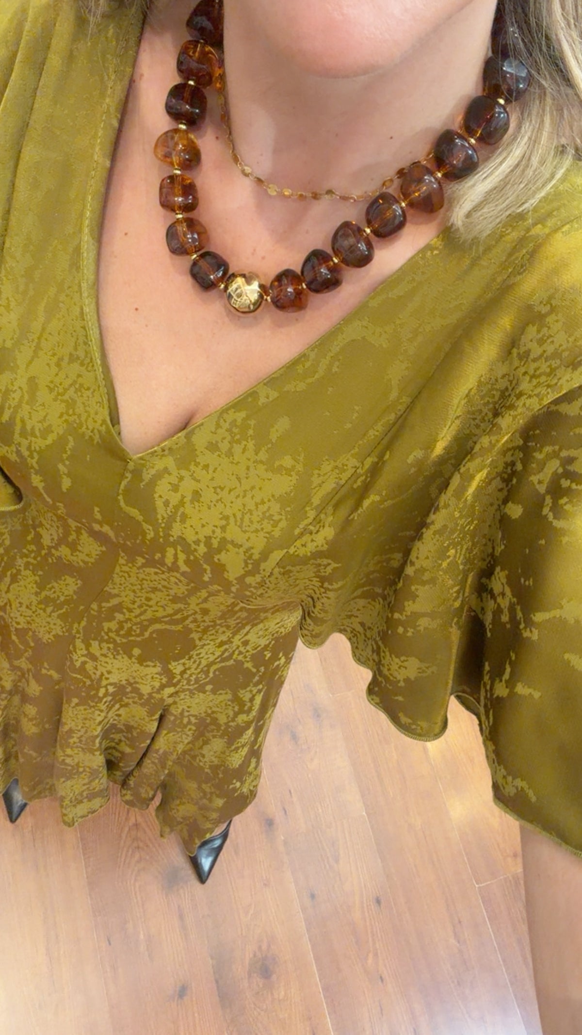 Vestido Olivia de Kartana, detalle de acabado