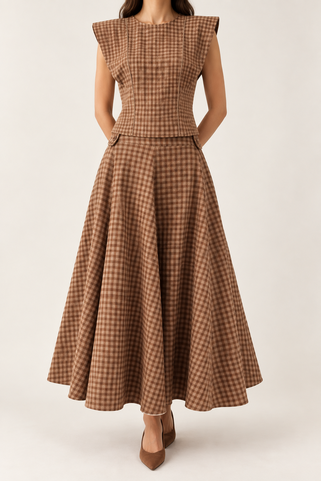 Conjunto Vichy Chocolate