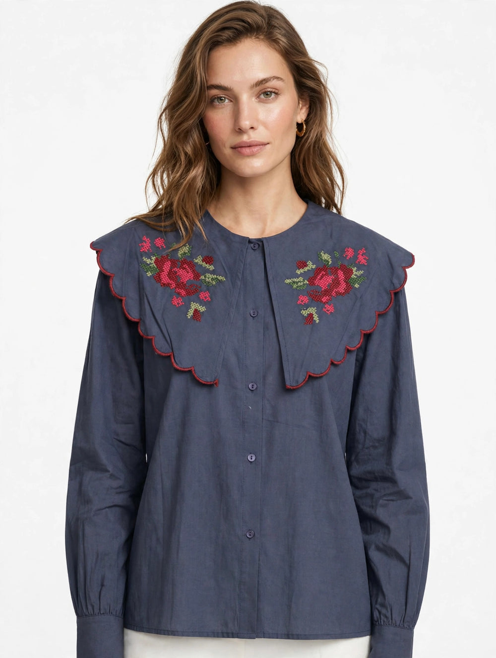 Camisa Amelie Bordada