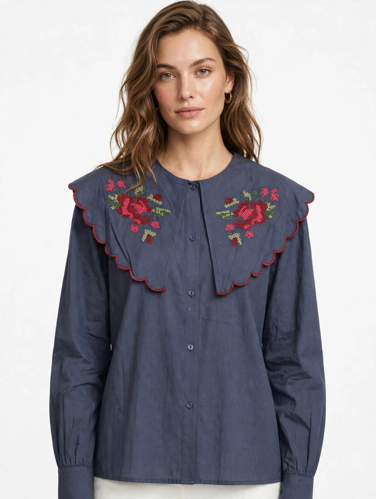 Camisa Amelie Bordada