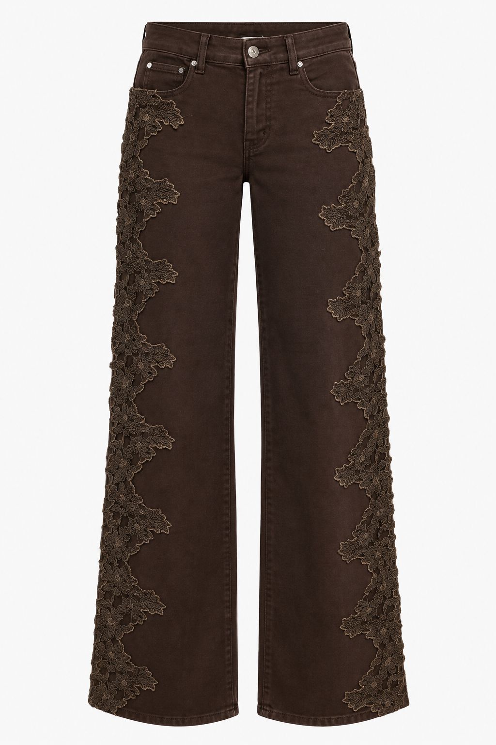 Pantalón Encaje Cacao