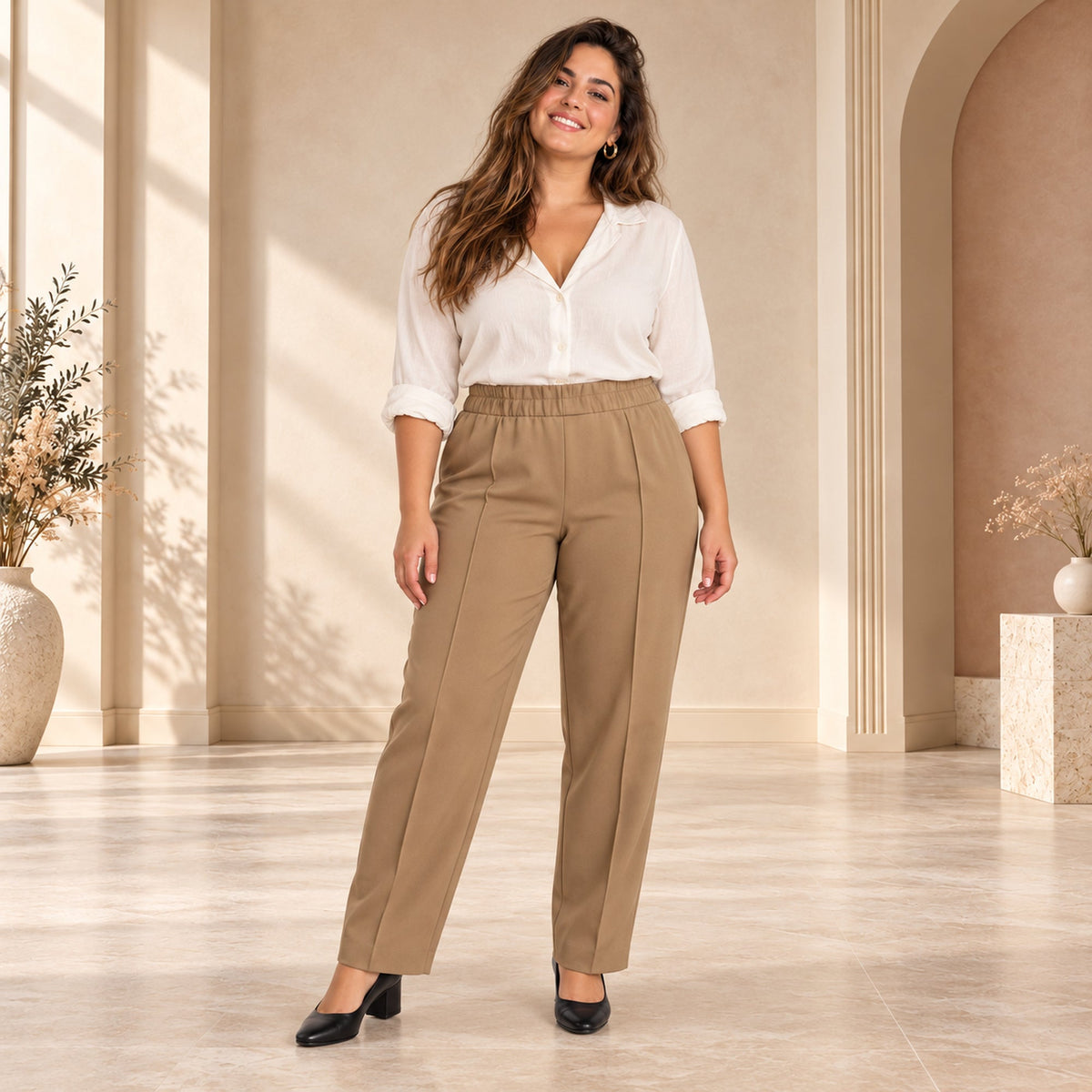 Pantalón Viena Camel