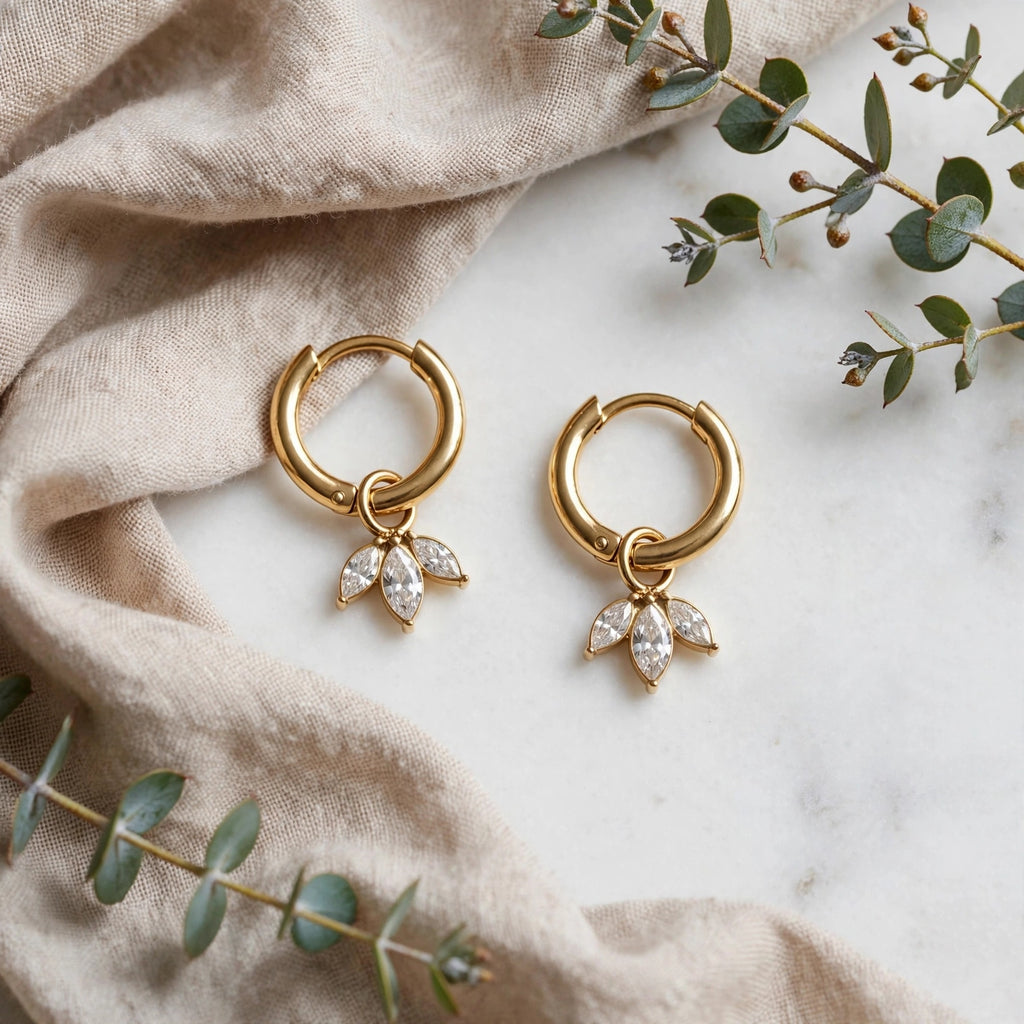 Pendientes Lotus