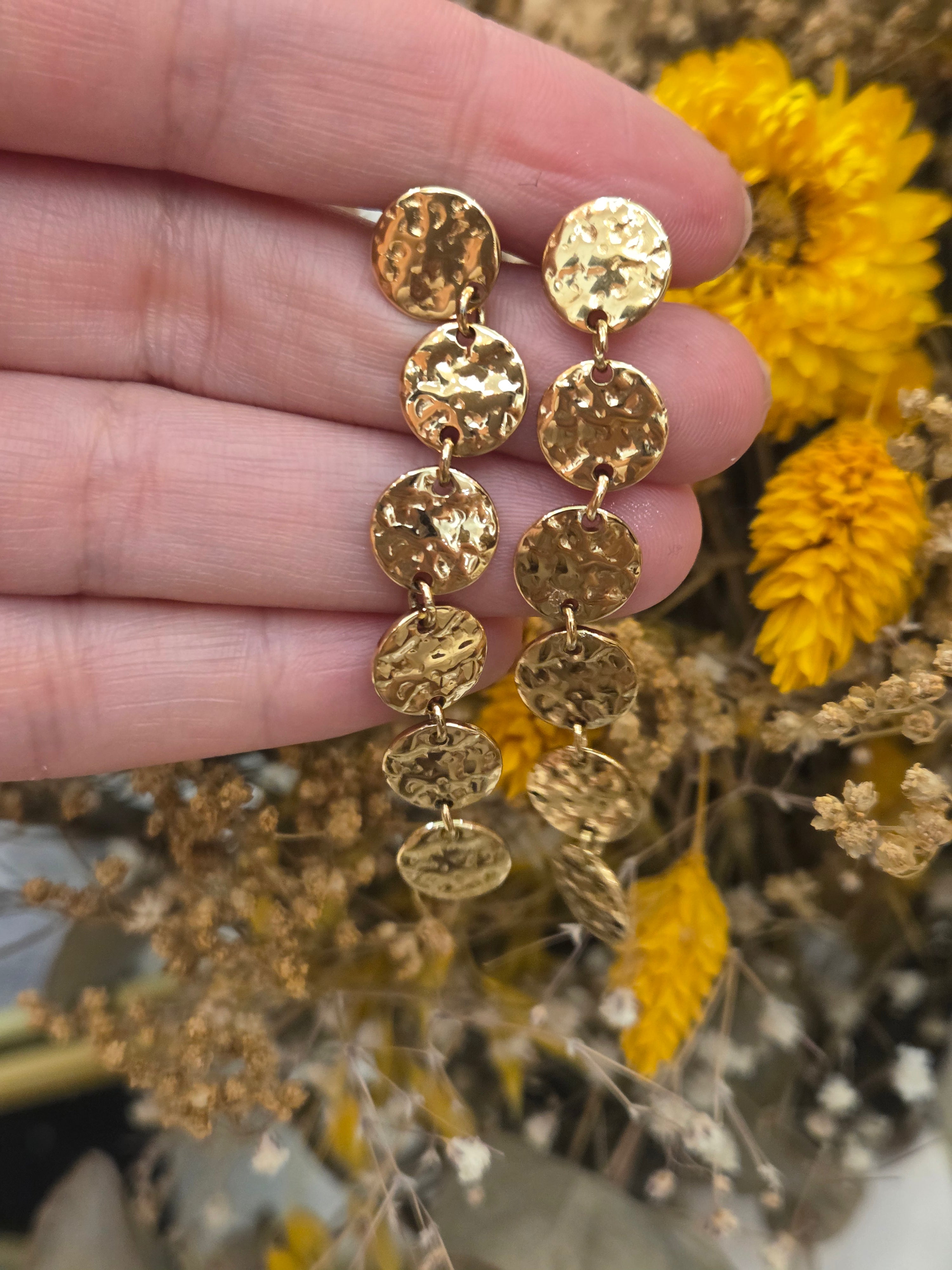 Pendientes Martelé
