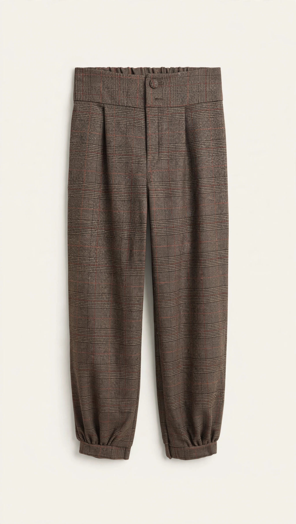 Pantalón Cuadros Marrón