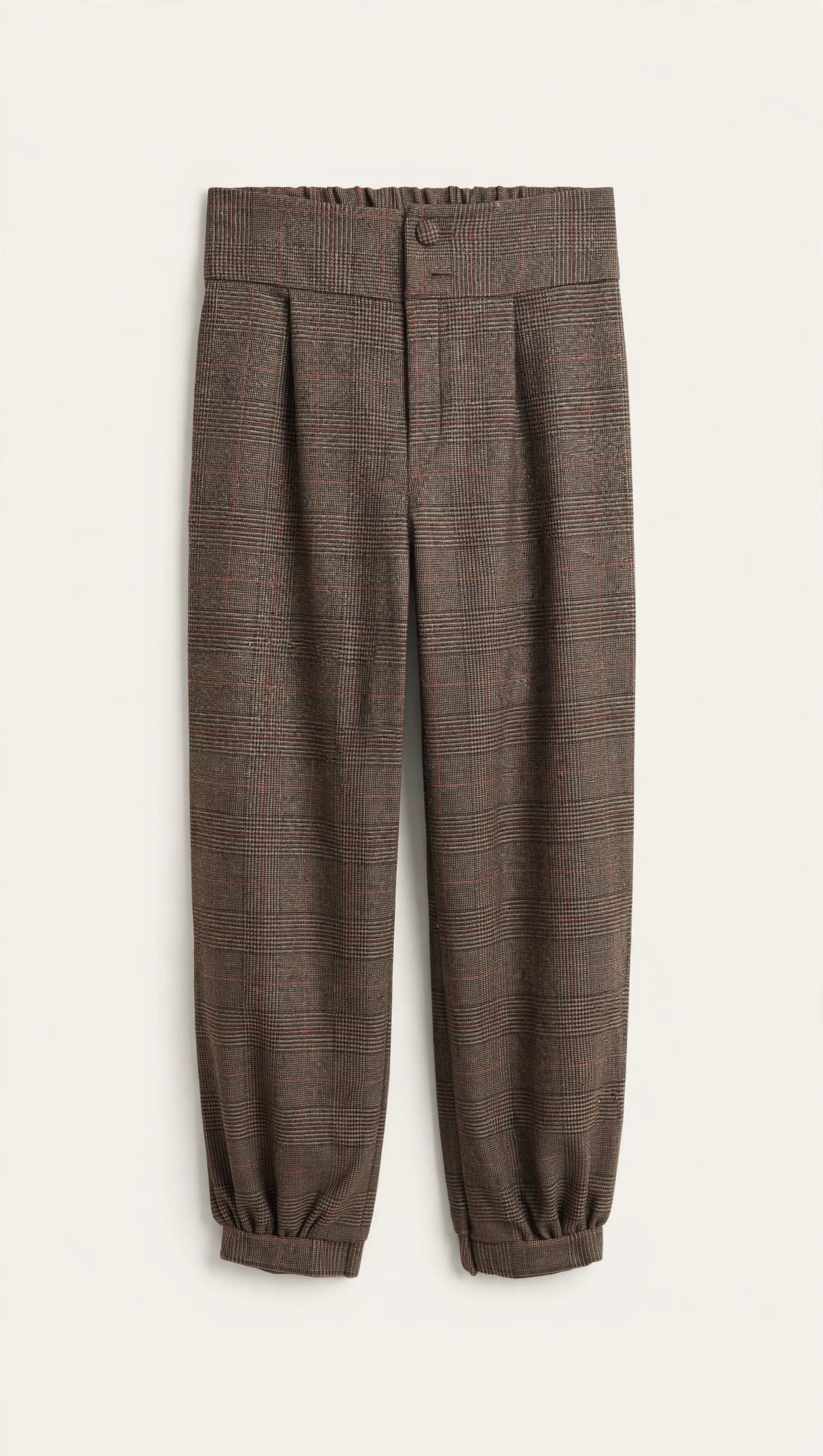 Pantalón Cuadros Marrón