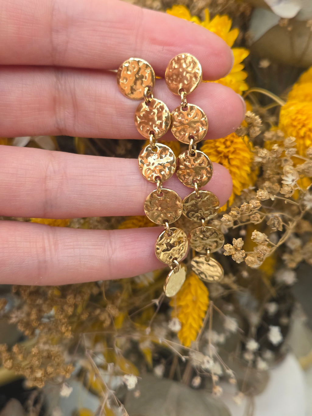 Pendientes Martelé