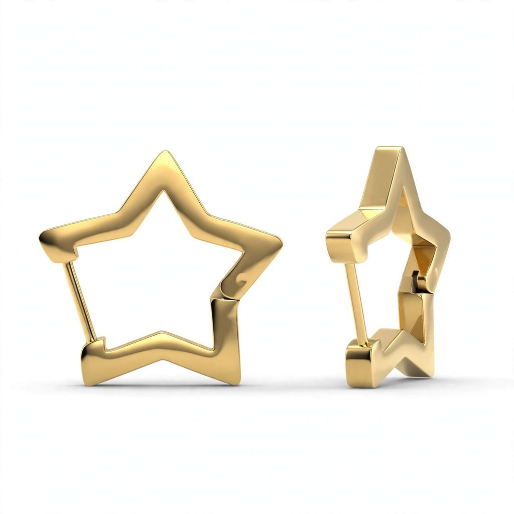 Pendientes Star Huggie
