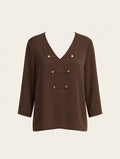 Camisa Carla Chocolate