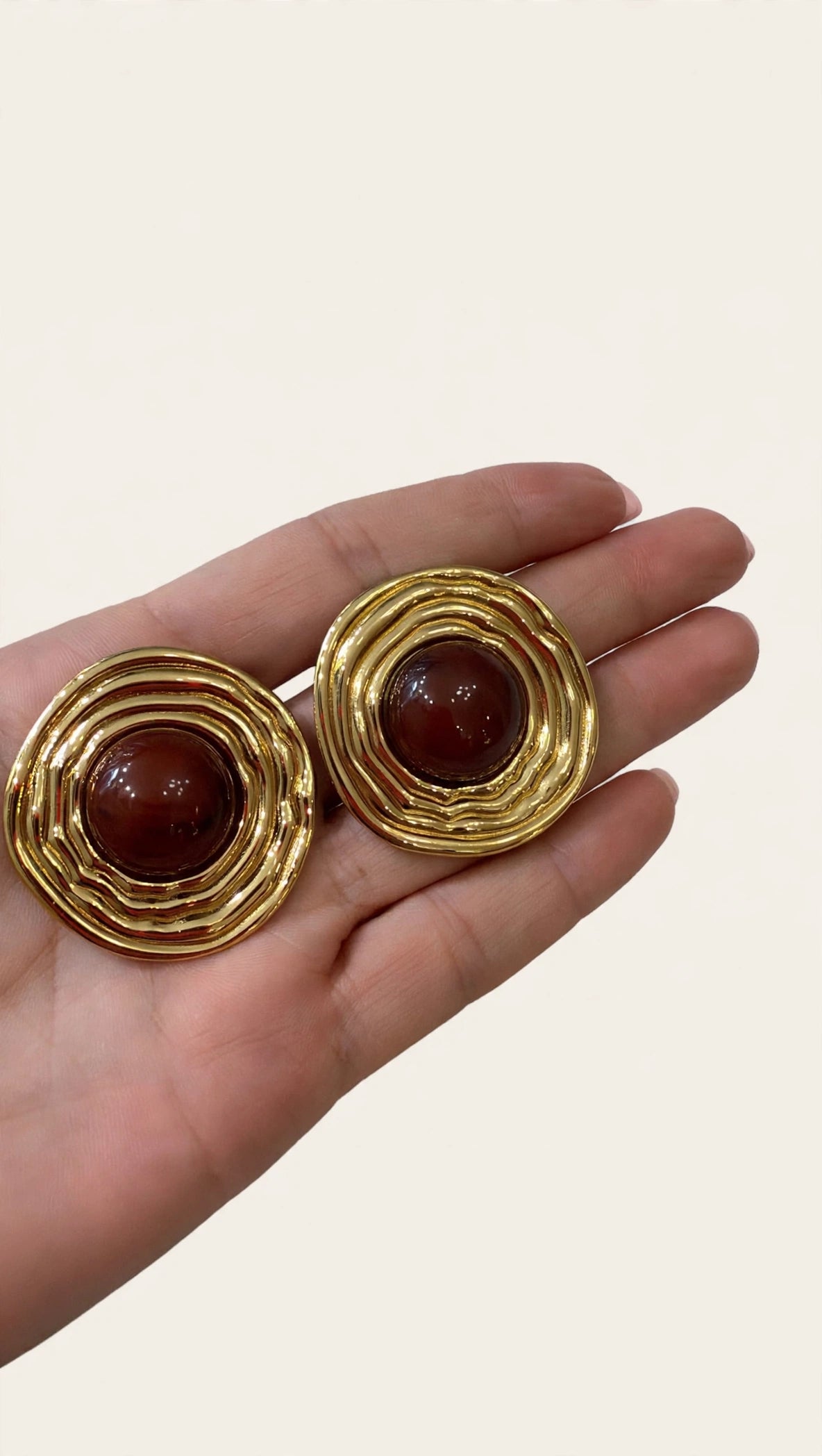 Pendientes Vintage Burdeos