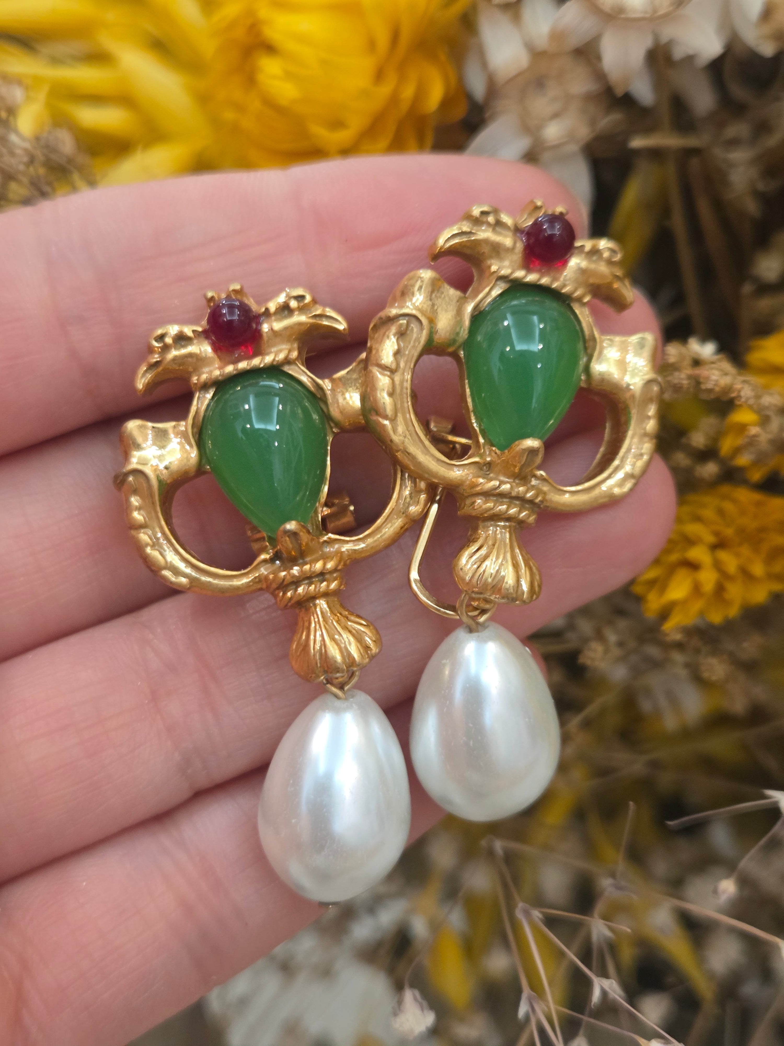 Pendientes Barrocos Jade