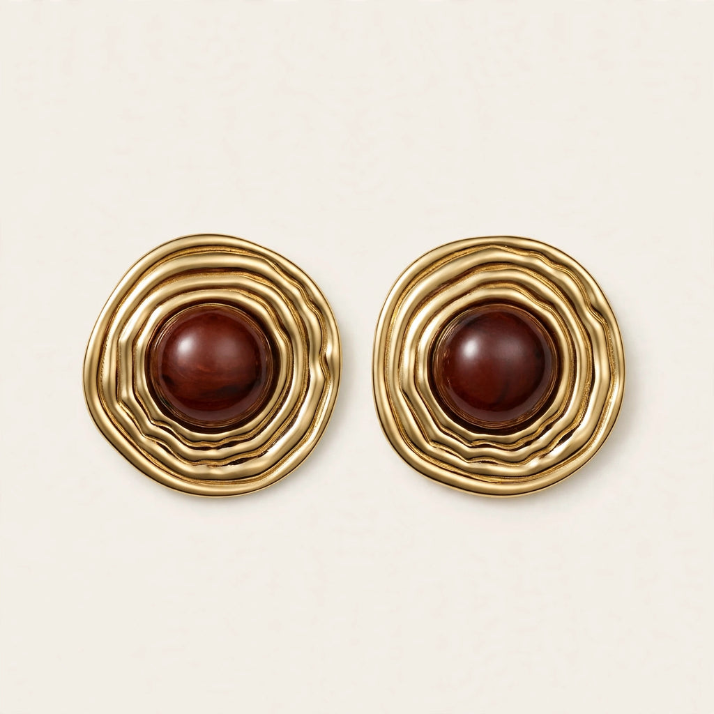 Pendientes Vintage Burdeos