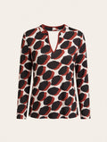 Camisa Dots Burdeos