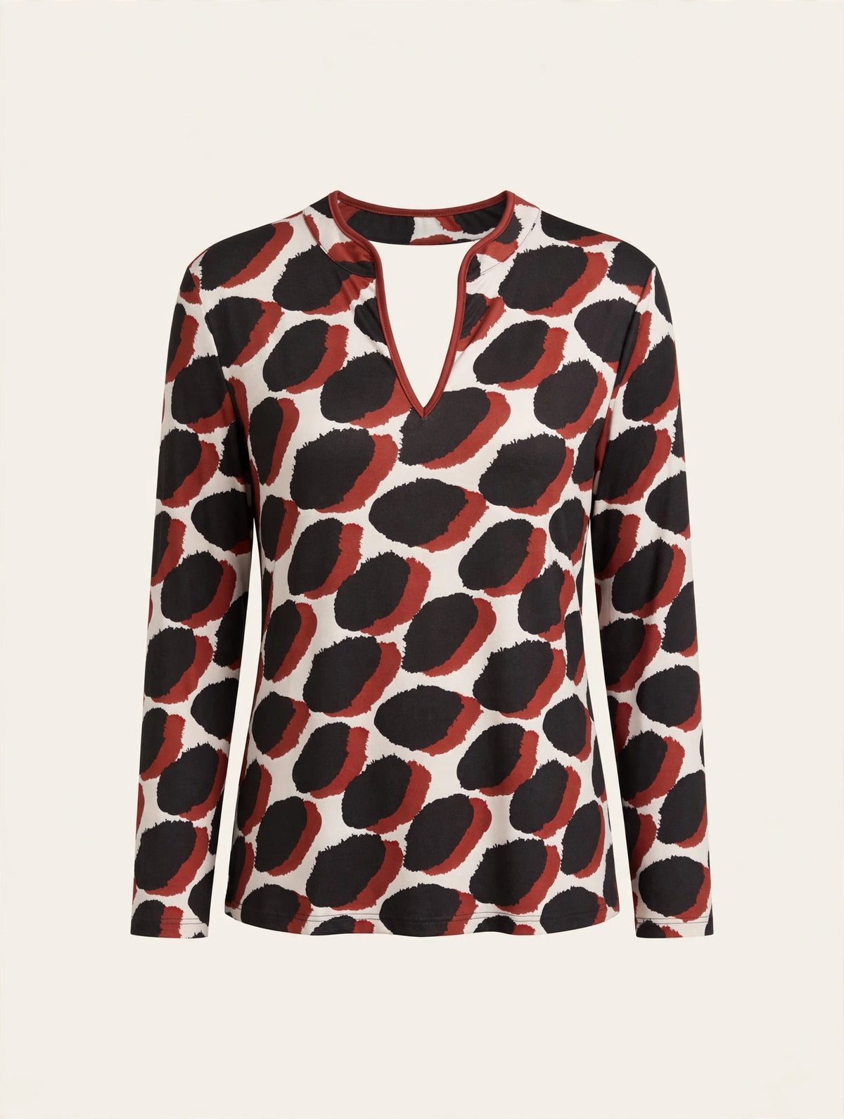 Camisa Dots Burdeos
