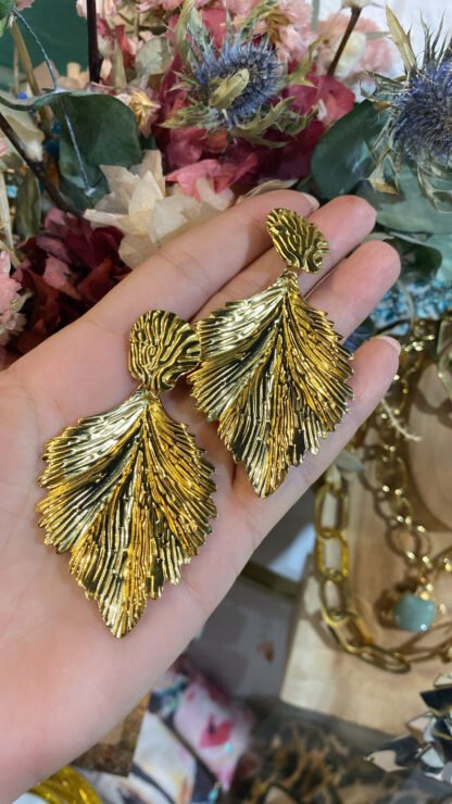 Pendientes Hojas