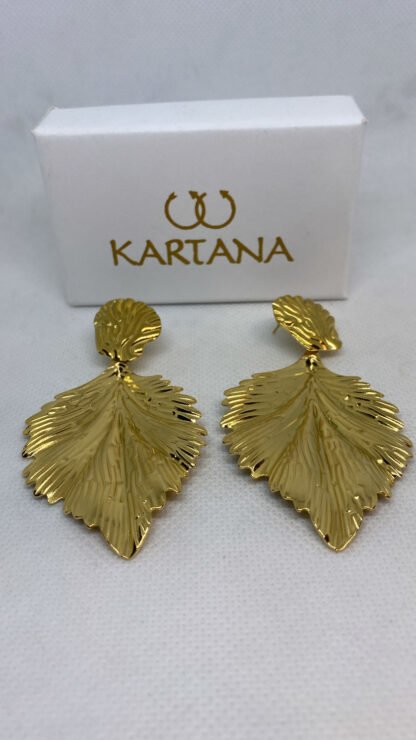pendientes hojas