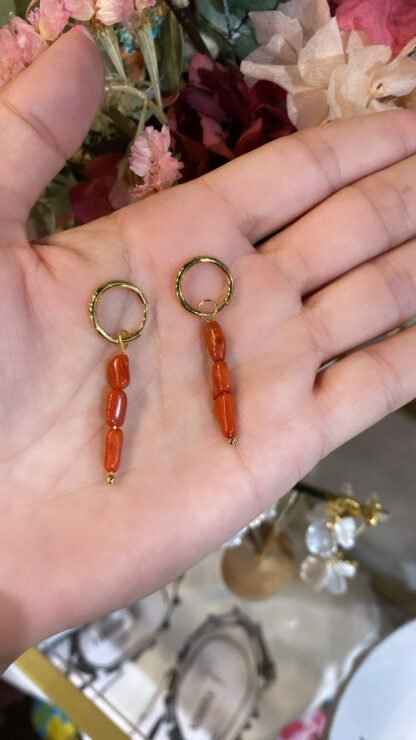 pendientes coral