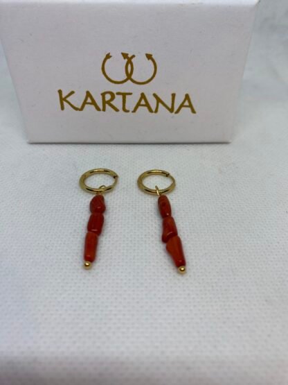 pendientes coral