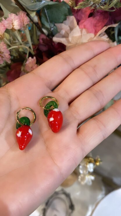pendientes fresa